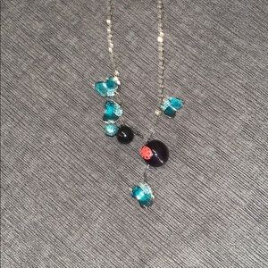 Swarovski ST w/turquoise epoxy/crystals ladybug